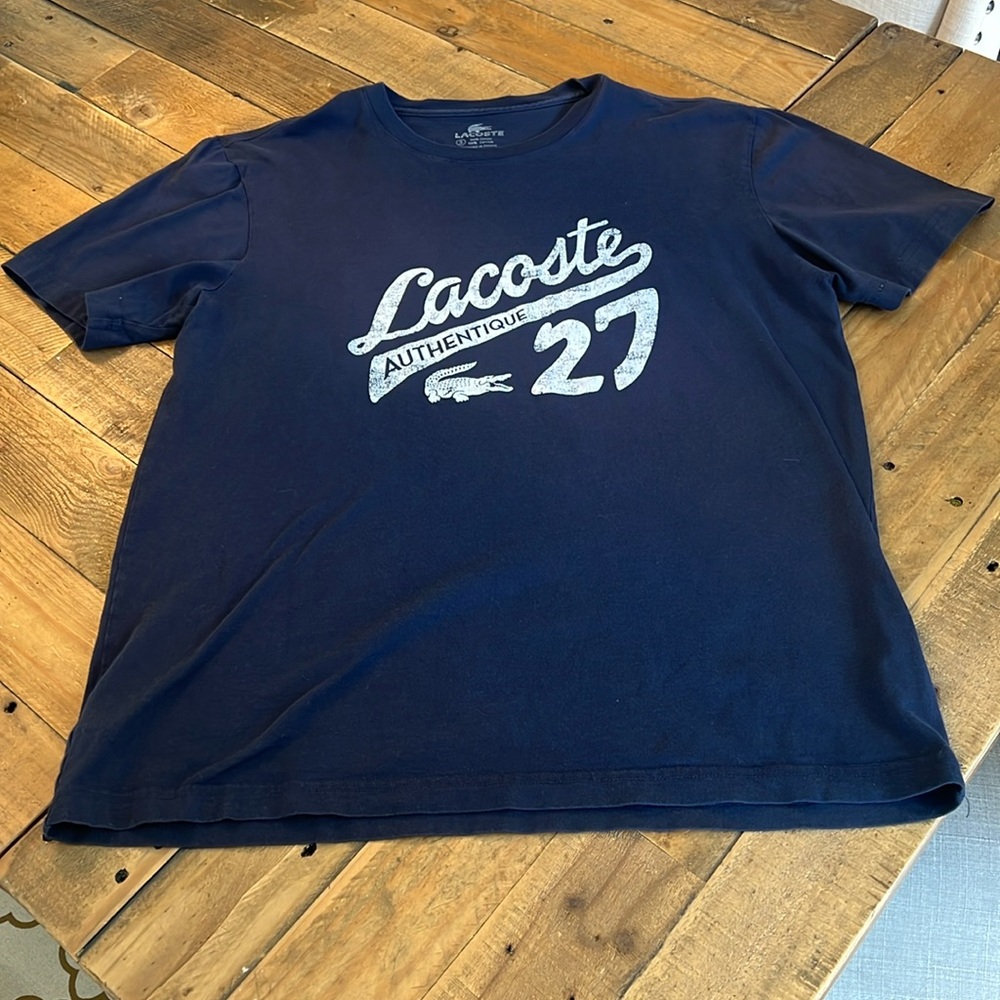 Lacoste Grey Alligator Logo T-Shirt - #27